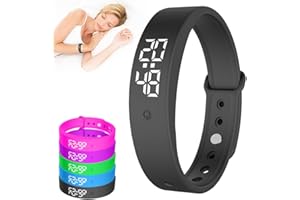 ‎DASIAUTOEM DASIAUTOEM Vibrationsalarm Erinnerung Uhr, Vibrationswecker Armband, Silent Vibrating Alarm Reminder Watch mit Timer und 10 täglichen Alarmen, Trinkerinnerung für Alte Menschen Medikamenten Wecker