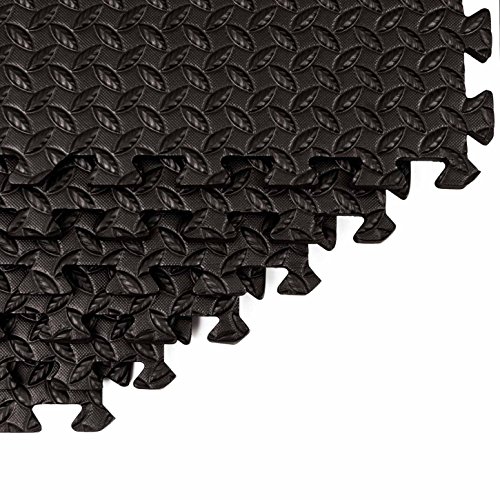 Schutzmatten Set von #DoYourFitness – 6x Puzzle Unterlegmatten für sicheren Bodenschutz für Sportgeräte, Gymnastikräume, Keller – Matten Schutz vor Kratzern, Stößen, Dellen, Kälte, Lärm, Flüssigkeit ! 6x Steckelemente á 60 x 60 x 1,2 cm (ca. 2,2m²) / In verschiedenen Farben erhältlich - 3