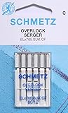 overlocknadeln 5 Schmetz Agujas para Máquinas de Coser para máquinas overlock ELx705 SUK CF grosor{80}/ 12