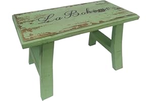 UNISTRENGH - Taburete Vintage de Madera, Reposapiés Natural Rústico para Plantas y Flores, Niños, Pequeño Taburete para Caminar, Habitación Infantil y Jardín