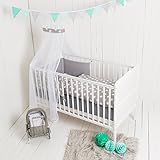 Puckdaddy Bettwäsche "Sterne/Punkte grau" 100x135cm