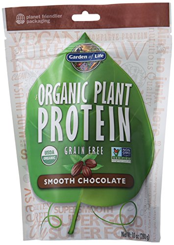Organic Plant Protein, Grain Free, Smooth Chocolate - Garden of Life