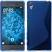 Produktbild PhoneNatic Case für Sony Xperia X Hülle Silikon blau S-Style + 2 Schutzfolien