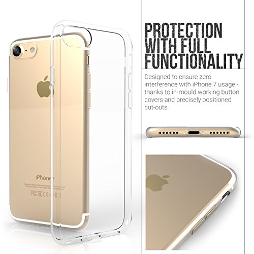 iPhone 7 Case, iPhone 8 CaseÂ by Yousave Accessories [0.5mm] Ultra Thin & Lightweight Soft Flexible [TPU Crystal Clear] Protective Cover - Exact Fit for iPhone 7 (2016 Model) and iPhone 8 (2017)