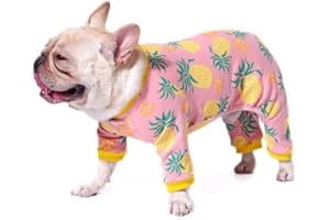 BT Bear Pyjama pour chiot - Combinaison douce et confortable pour chiens de petite et moyenne taille (XXL : longueur du dos 45 cm, rose)