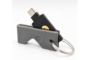 Printbtw Case Schutzhülle passend für Yubikey 5C NFC (USB-C) Kratzfest (Grau)
