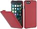 Produktbild StilGut Leder-Hülle kompatibel mit iPhone 8/iPhone 7 vertikales Flip-Case, Rot Nappa