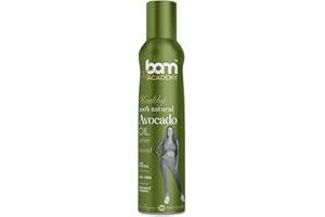 BAM Olio di Avocado Spray 200 ml – Olio Spray di Avocado Alimentare per Friggere, Grigliare e Cucinare – Ricco di Grassi Buoni e Antiossidanti – Olio per Cuochi e Pasticceri