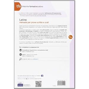 16 TFA. Latino. Manuale per le prove scritte e ora