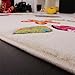 Kids Rug Bird Design Cream Blue Orange Green 80x150 cm