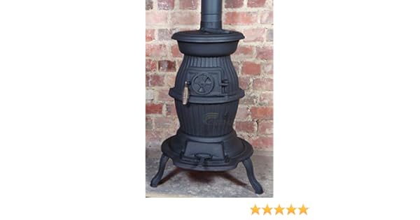 Cast Iron Pot Belly Wood Burning Stove For Narrow Boat Workshop