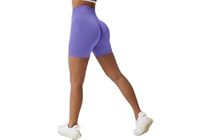Sfit Damen Scrunch Butt Sport Shorts Kurze Leggings Push Up High Waist Boom Booty Nahtlos Biker Tights Gym Shorts Blickdicht Sporthose für Sommer Workout Gym Yoga Fitness