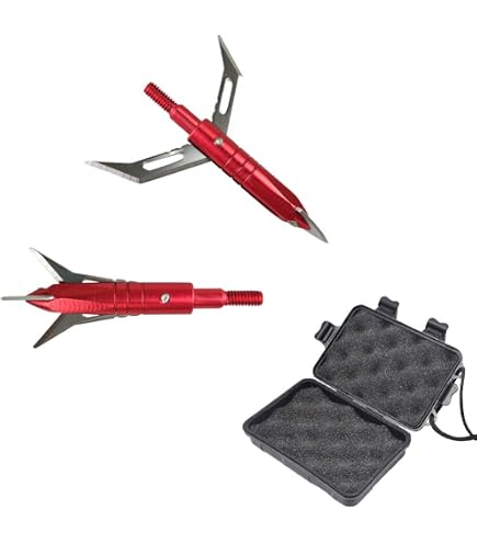 Crown Broadheads by Thorn – Têtes de pointe à grain 100/125 pour arbalète/arc composé (grain 100, arbalète