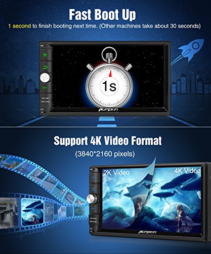 Pumpkin-Android-80-Double-Din-Car-Stereo-Head-Unit-4GB-RAM-with-Sat-Nav-Bluetooth-Support-DAB-WIFI-AUX-128GB-USB-SD-Android-Auto-Fastboot-with-7-Touch-Screen