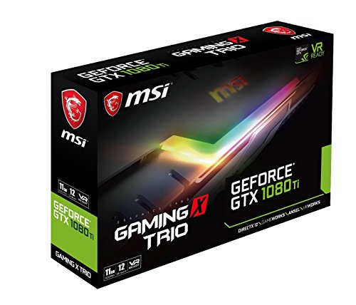 MSI GTX 1080 Ti GAMING X TRIO MSI Nvidia Geforce GTX 1080 Ti GAMING X TRIO 11Gb gddr5X PCI Express Graphics Card Black