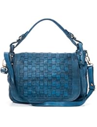 Ira del Valle, Bolso para mujer, Piel genuina, Vintage, Modelo West Coast, Made in Italy