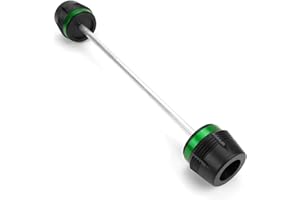 JAYWIS Sturzschutz Motorrad Vorderachse Gabel Crash Slider Rad Schutz Zubehör Für Kawasaki Z650 Z650RS Z750S Z750 (Farbe : Grün)