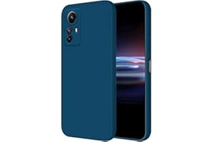 HONLEN Funda Compatible para Redmi Note 12S Case, (6.43" Inches) Líquida TPU Silicona Cover con Anti-Rasguño, Cáscara Suave Cubierta Azul Zafiro