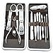 Xgeek 12 in 1 Stainless Steel Finger Toe Nail Cutter Personal Manicure Nail Scissors Set Nail Clipper Earpick Grooming Pedicure Kits Men/Women Nail Trimmer