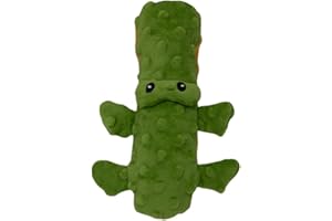 JACK AND VANILLA, Jouet en Peluche pour Chien Crocodile 20,5 cm Vert, Résistant, sonore, Lavable en Machine, idéal pour Le Jeu interactif et Le Bien-être de Votre Animal, Modèle Bubble Plush