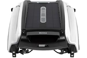 Betta SE Solar Powered Automatic Robotic Pool Surface Skimmer Cleaner with 30-Hour Continuous Cleaning Battery Power and Re-Engineered Twin Salt Chlorine Tolerant Motors (White)