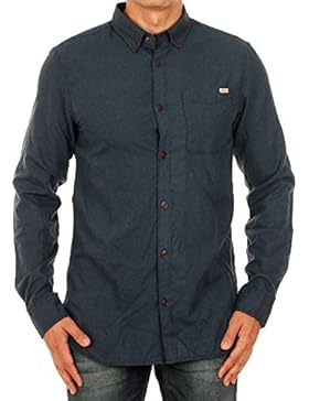 Camisa Jack&Jones Hombre Azul 12113437 JJVCRAIG SHIRT L/S ONE POCKET BD TOTAL ECLIPSE SLIM