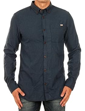 Camisa Jack&Jones Hombre Azul 12113437 JJVCRAIG SHIRT L/S ONE POCKET BD TOTAL ECLIPSE SLIM