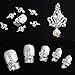 10pcs 3D Silver Crown Crystal Rhinestone Alloy Nail Art Glitters DIY Decoration