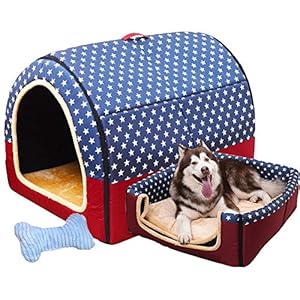 LVAB Cama para Mascotas Perro Grande Casa De Perro Invierno Mantener Caliente Lavable Cuatro Estaciones Perrera Interior Casa De Perro 6 Colores Tamaño 6 Opcional (Color : A, Tamaño : XXXL)