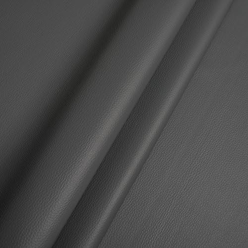 FAUX LEATHER LEATHERETTE UPHOLSTERY FABRIC WIDELY USED - Light Grey