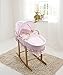 Kinder Valley Baby Bundle BA Pink Moses and Nursing Pillow with Natural Stand