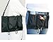 Zicac Hooked Waterproof Oxford Multi Function Kids Toys Snacks Cups Water Bottle Tissue Hanging Pouch Pockets Pram Handle Hanging Pallets Bag Pushchair Buggies Stroller Caddy Handlebar Organizer Storage Bag with 2 Spring Lock Hooks (Black)