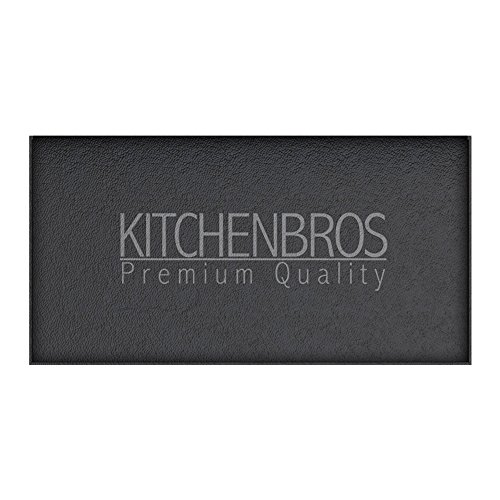 KITCHENBROS Edles Keramikmesser Küchenmesser Set – Messerset in edler Box inkl. Klingenschutz Schwarz(3-teilig) - 5