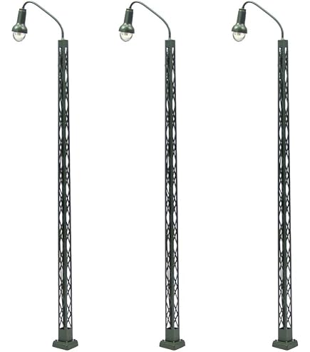 LQS54HO Lot de 3 modèle ferroviaire Feux de Voie Ho/OO Phare de Grillage Lumineux 3V 13.7cm LQS54HO Lot de 3 modèle ferroviaire Feux de Voie Ho/OO Phare de Grillage Lumineux 3V 13.7cm
