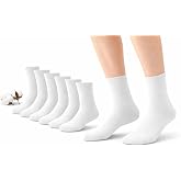 CYS Socks 6 Pairs Short School Uniforms High Cotton for Boys Girls Children Pack of 6 Pairs