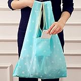SODIAL 5Paquet Sacs De Courses Extensibles Sacs D'épicerie Réutilisables Sacs à Main pour Courses épicerie Pliable avec des Poignées en Poche Lourd pour Course Organiser