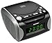 Price comparison product image Karcher UR 1306 Clock Radio (CD-Player, PLL-AM/FM-Radio, AUX-In, Alarm Function, Snooze, Dual-Alarm) Black / Silver