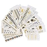 - WASSERDICHT & GIFTFREI Diese stilvollen, gefälschten Schmuck-Tattoos sind wasserdicht, ungiftig, nicht dauerhaft auf Ihrem Körper, sicher und machen Spaß；