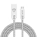 Tukzer Micro-USB to USB Cable Zinc Alloy-Nylon Braided (4 Feet/ 1.2 Meter) - High Speed, Quick Charge 2.4 Amp & Data Sync (Chevron Black) RS.329.00