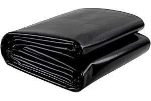 ECUTEE Housse pour étang, bâche d'étang de jardin, en LLDPE, 6 m x 4 m, housse d'étang, housse pour bassin, film d'étang, pour poissons de grande taille, Liner Gardens Pools