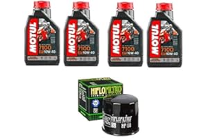 MG KIT KIT TAGLIANDO 4 Olio Motul 7100 10w40 Filtro olio Hiflo HF 138 suzuki