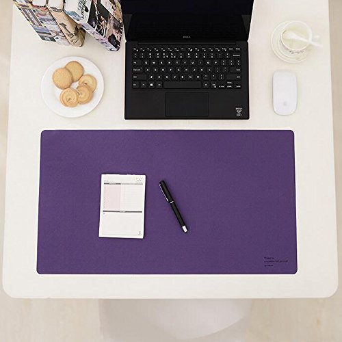 Preisvergleich Produktbild Delmkin Schreibtischunterlage Hochwertig und durable Schreibunterlage Computer Schreibtischunterlage Laptop Unterlage - 61 x 34,3cm (Lila)