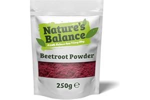 Nature's Balance Beetroot Powder 250g Sweet & Earthy Dried Ground Beetroot is Pure and Free from Preservatives, an Ideal Natural Food Colour and Flavouring