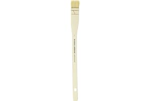 Winsor & Newton Hake Wide Flat Wood Handle Brush-1", 1", White