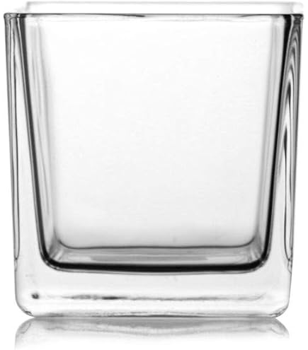 Cubo In Vetro 12x12x12 Cm - Per Confetti, Decorazioni | Per Matrimoni, Eventi | Vaso Decorativo - Foto 6