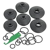 Pack contiene seis rótula las tapas se envía en tres tamaños diferentes con anillos de retención de 'o' y herramienta de ajuste.