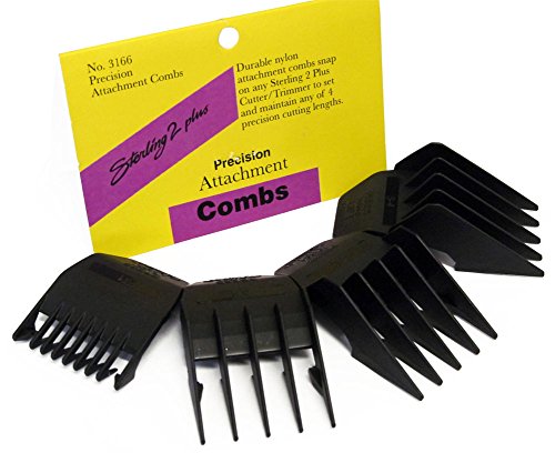 4 Comb Set for Wahl Sterling 2 Plus and Other Trimmers