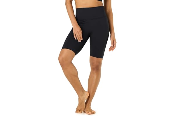 LAPASA Short de Sport & de Yoga Femme Legging Court Cycliste Fitness Gym Pilates Taille Haute Gainant Amincissant L52A1/B1