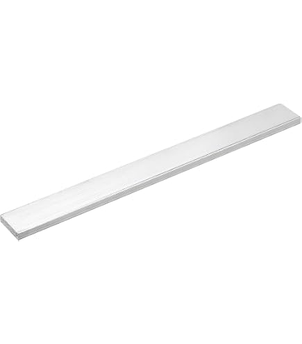 5-Pack 6061 Aluminum Flat Bars - 2mm Thick, 500mm Length For Crafting & DIY Projects