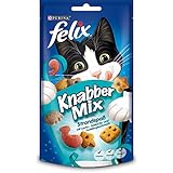 Felix Knabber Mix Katzensnack Strandspaß, 8er Pack (8 x 60 g)